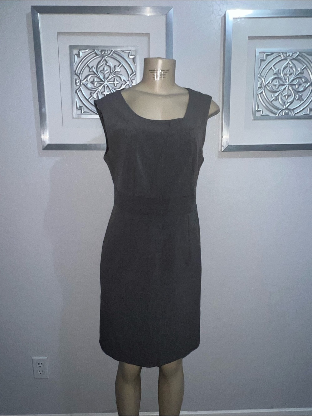 Mossimo Supply Co. Grey  Midi Work Dress